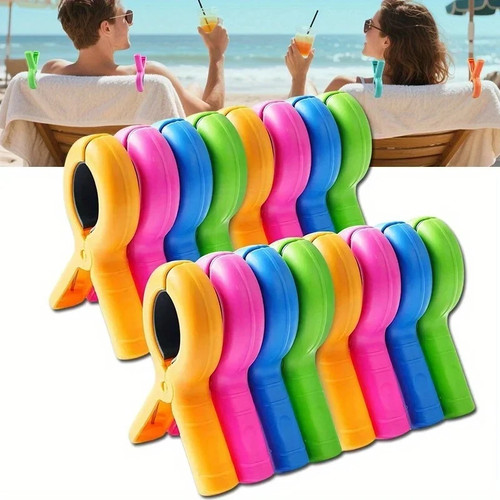 Beach towel clips plastic - beach,