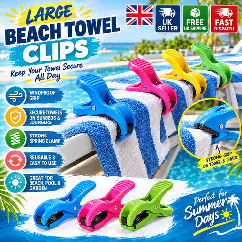 Beach towel clips - beach,