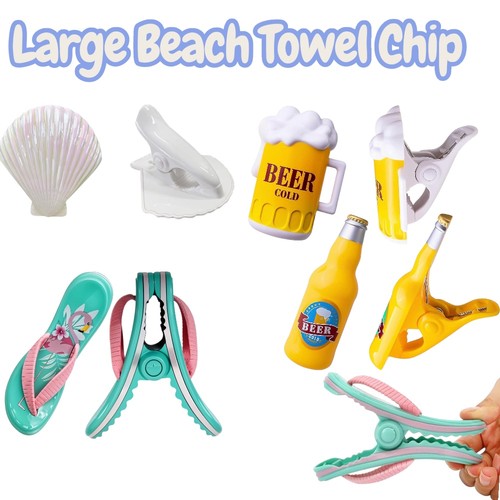 Beach towel clips - beach, strong