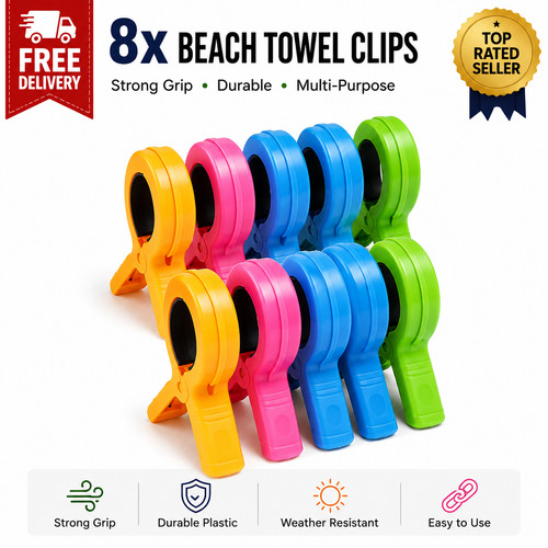 Beach towel clips plastic - towel,
