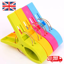 4x Beach Towel Clips Plastic