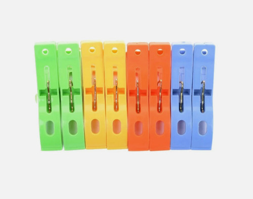 Beach towel clips plastic - 4x,