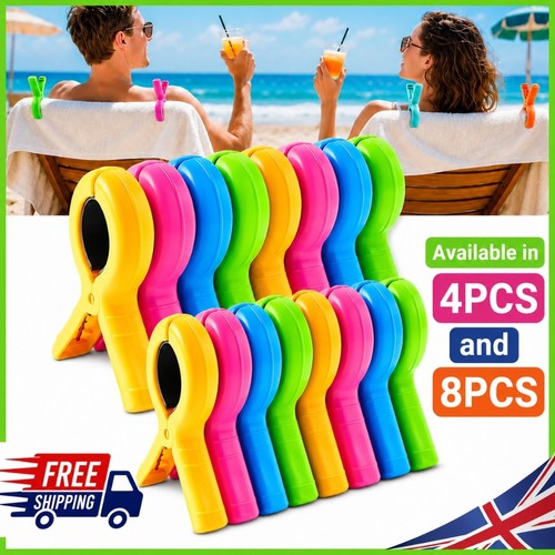 Pack beach towel clips - towel, large