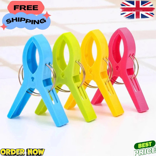 4pcs beach towel clips - clips, large