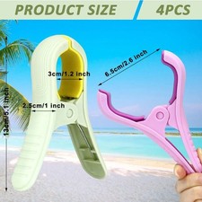 4pcs Beach Towel Clips for
