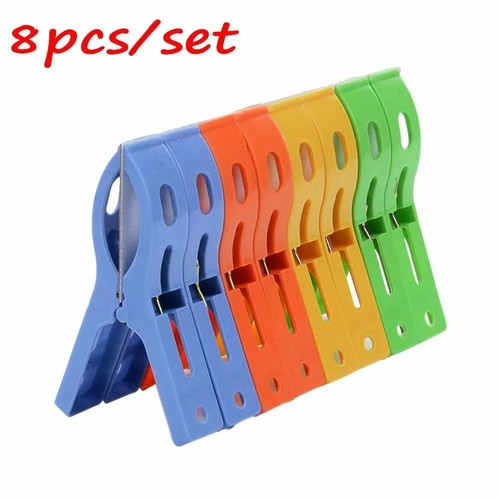 Beach towel clips plastic - 4x,