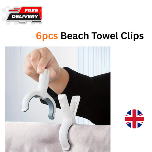 6pcs beach towel clips - beach,