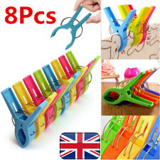 8Pcs Beach Towel Clips Plastic